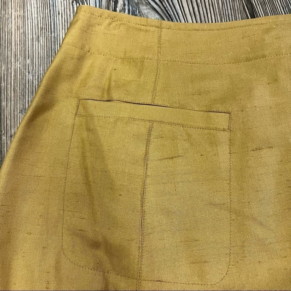 VINTAGE Telluride Clothing Co Silk Skirt Camel 6 - Picture 9 of 10